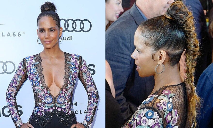 Style chameleon Halle Berry rocked a cool braided ponytail created by her hairstylist Castillo Bataille at the <I>Kings</I> premiere, hosted by World Class and Audi at Bisha Hotel Toronto, on September 13.
Photo: George Pimentel Photography/ WireImage