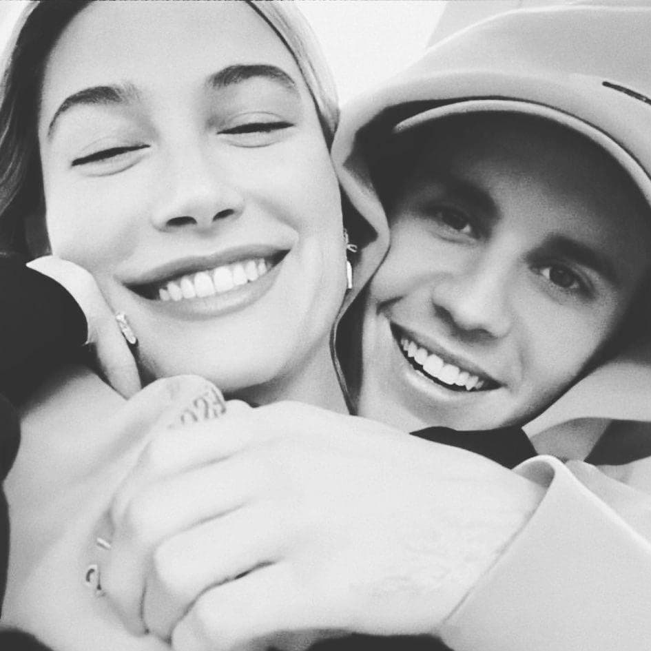 Justin Bieber applied makeup to wife Hailey during an episode of their Facebook Watch series