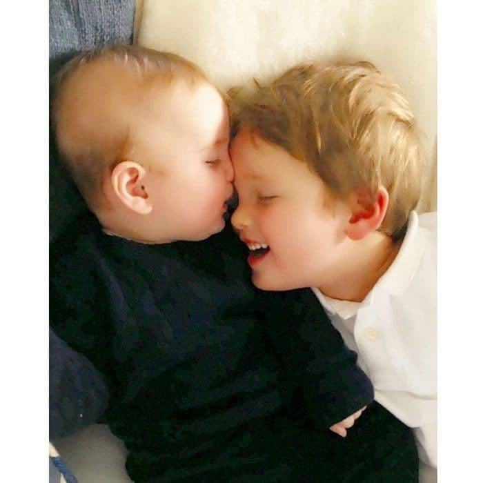 Brothers Theodore and Joseph enjoyed a Sunday morning cuddling session in October 2016.
Photo: Instagram/@ivankatrump