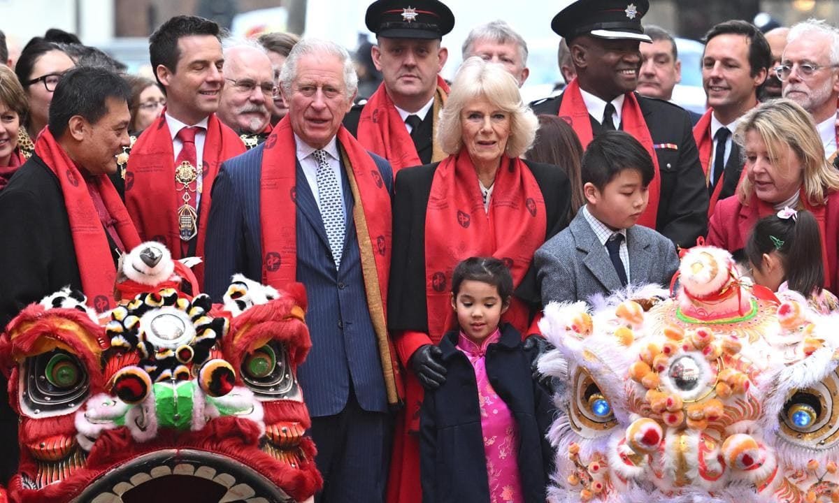 The Prince Of Wales And Duchess Of Cornwall Celebrate Lunar New Year