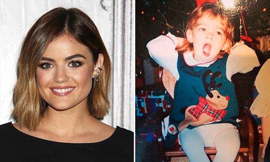 Lucy Hale
<br>
Lucy looks #unimpressed in this Christmas pic when she was just a toddler.
Photos: Getty Images and Instagram/@lucyhale