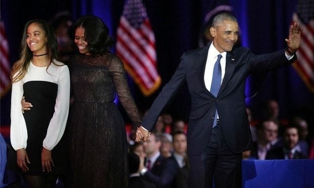 President Obama called First Lady Michelle his "best friend" and a role model.
Photo: JOSHUA LOTT/AFP/Getty Images