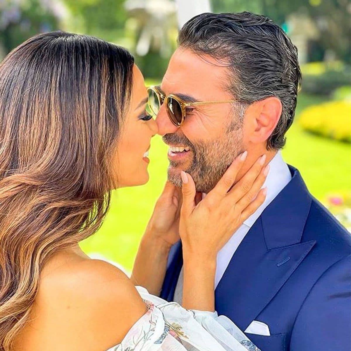 Pepe Bastón celebrates his daughter’s wedding accompanied by his wife, Eva Longoria