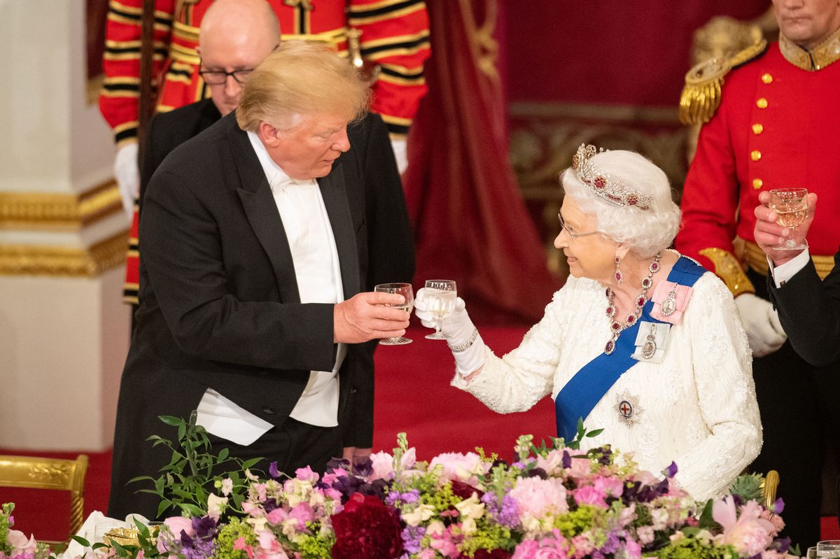 The former president and first lady paid a state visit to the UK in 2019