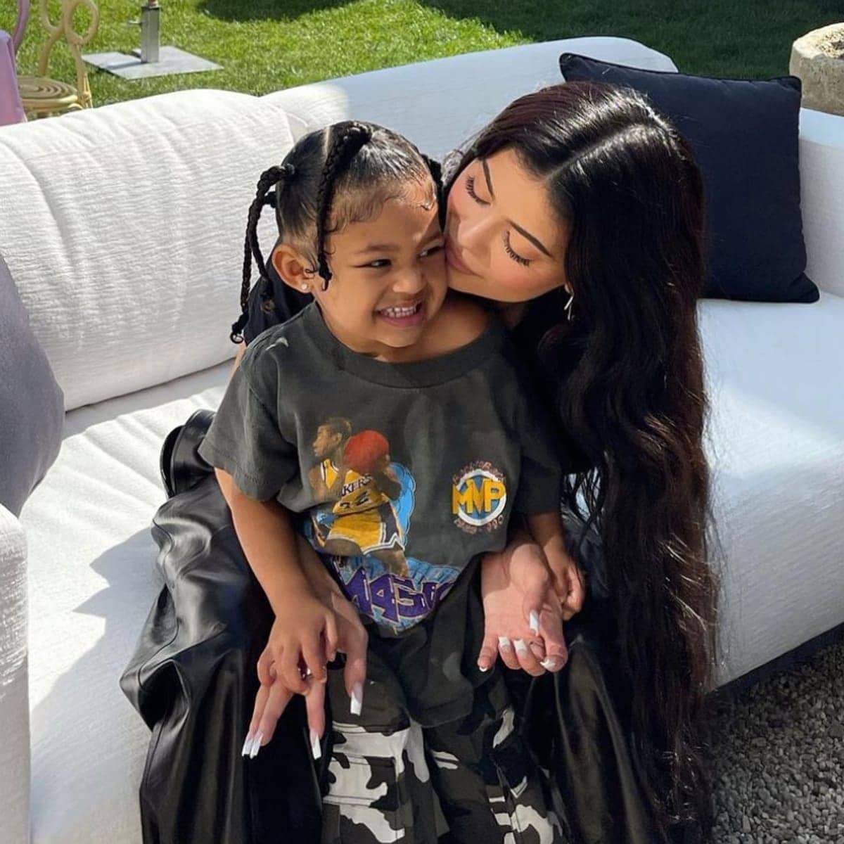 See the sweet moment Stormi crashes Kylie Jenner’s first IG video as a mother of two