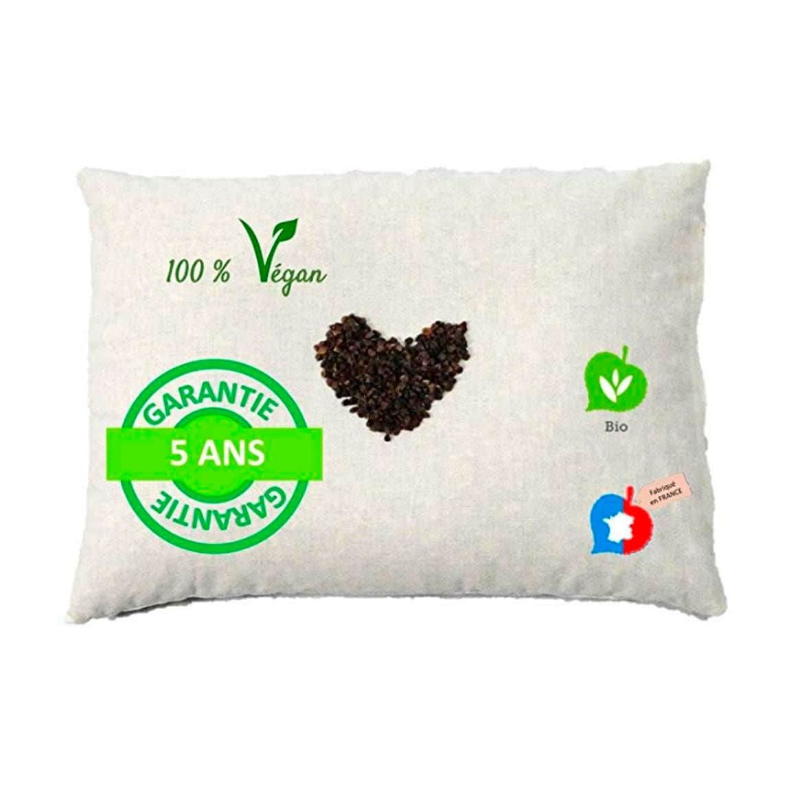 Almohada de trigo sarraceno Cocarde Verte