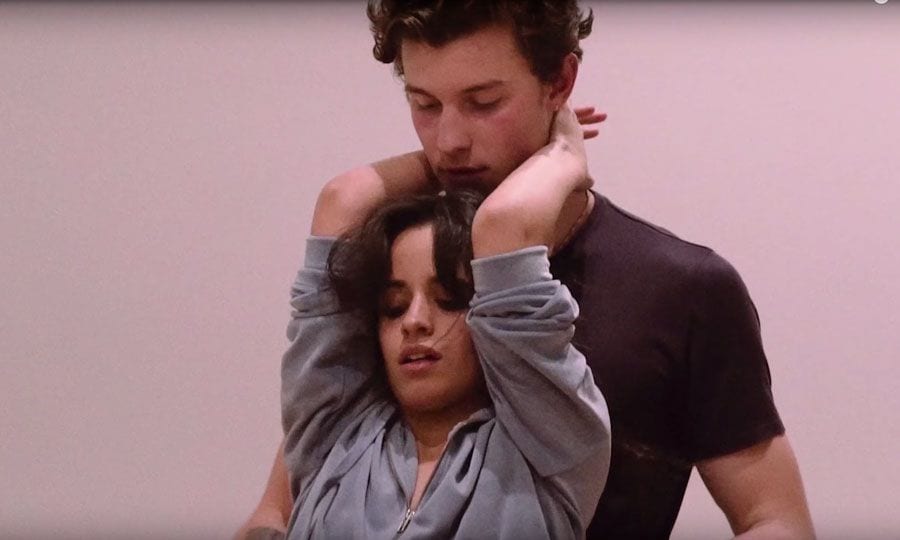 Shawn Mendes and Camila Cabello dancing