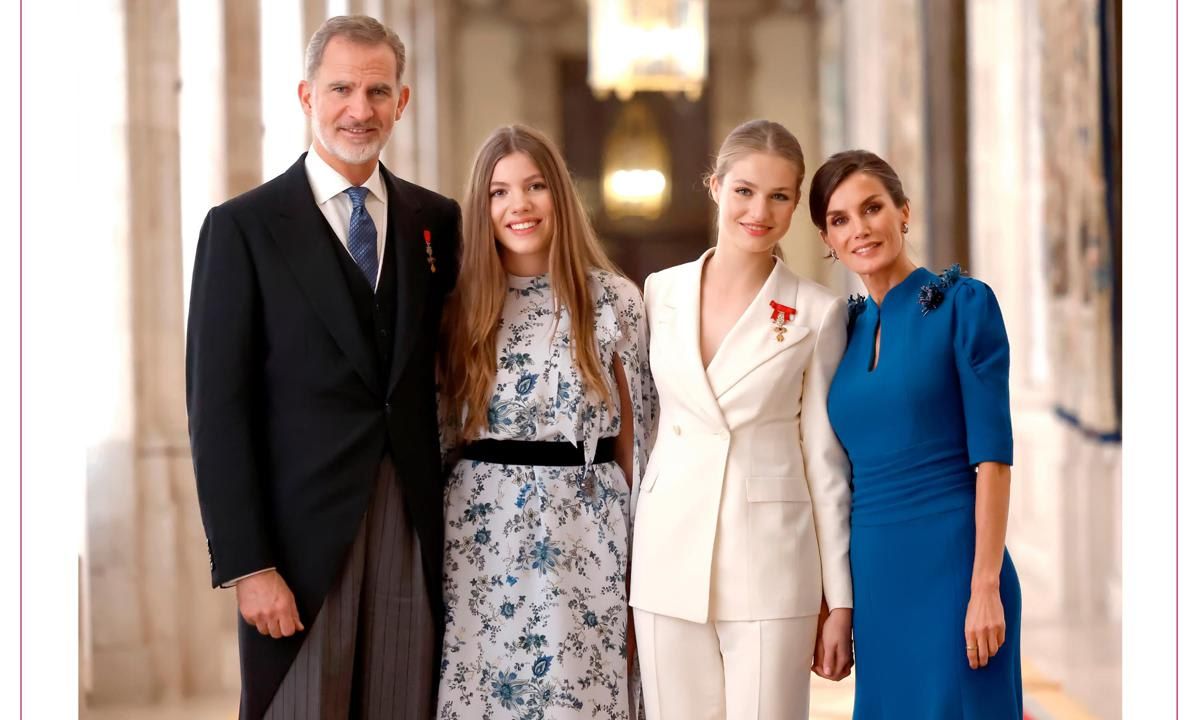 The royal family’s Christmas card photo was taken on Princess Leonor’s 18th birthday