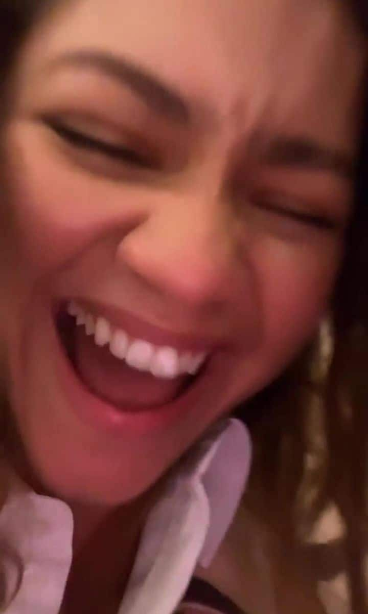 Zendaya reacts to paparazzi video of her tripping