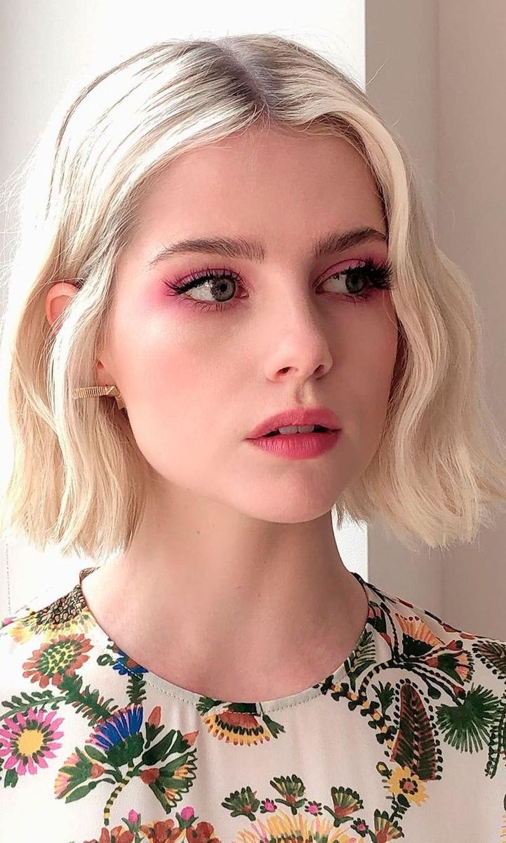 Lucy Boynton shows off one of the hottest shades of the season