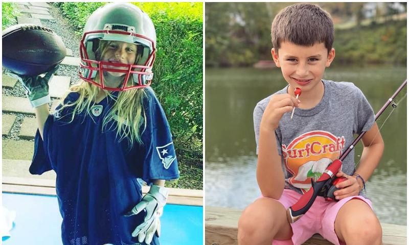 Vivian y Benjamin hijos de Tom Brady