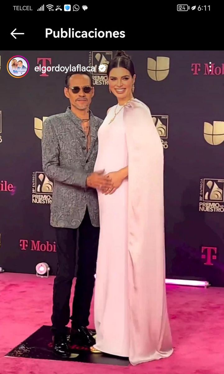 Marc Anthony and Nadia Ferreira