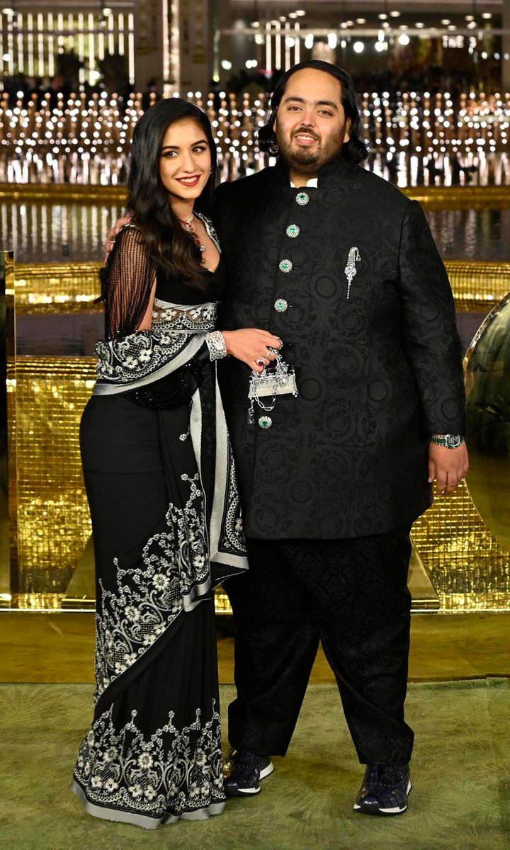 Anant Ambani with Radhika Merchant