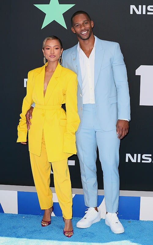 Karrueche Tran and Victor Cruz BET Awards 2019