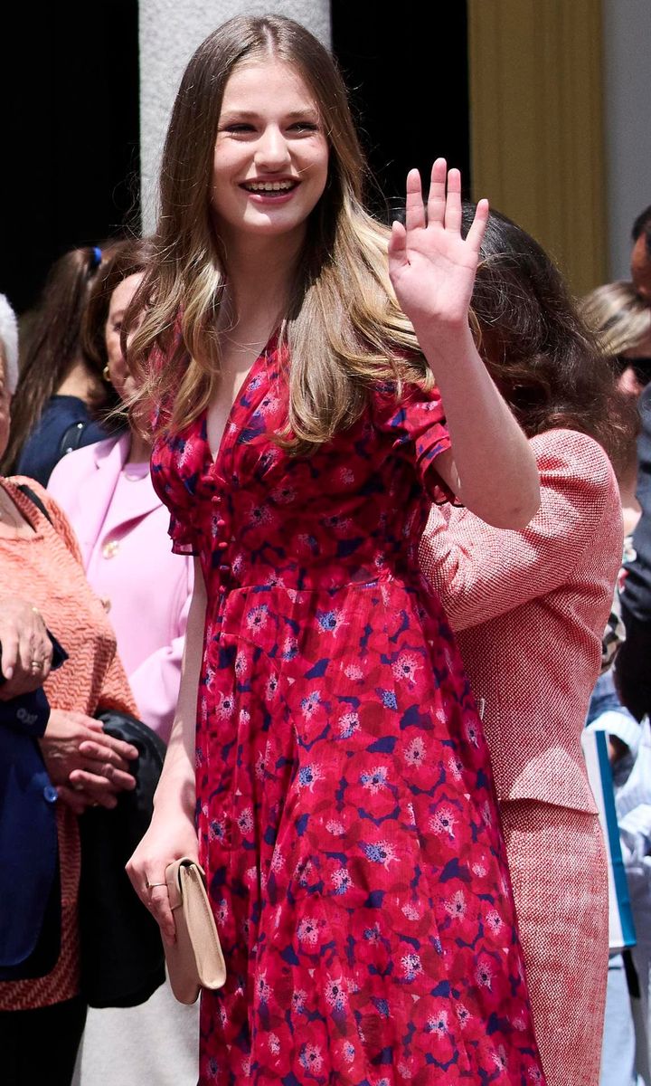 Princess Leonor at Princess Sofia's confirmation