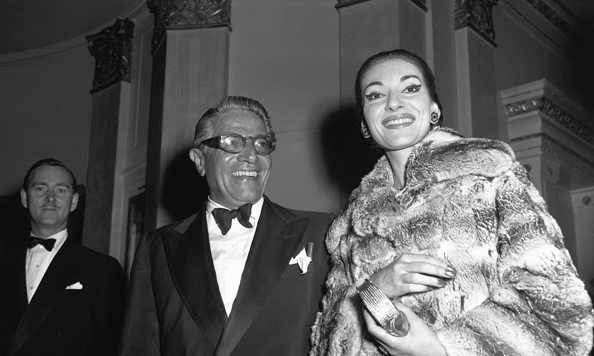 Maria Callas with Aristotle Onassis