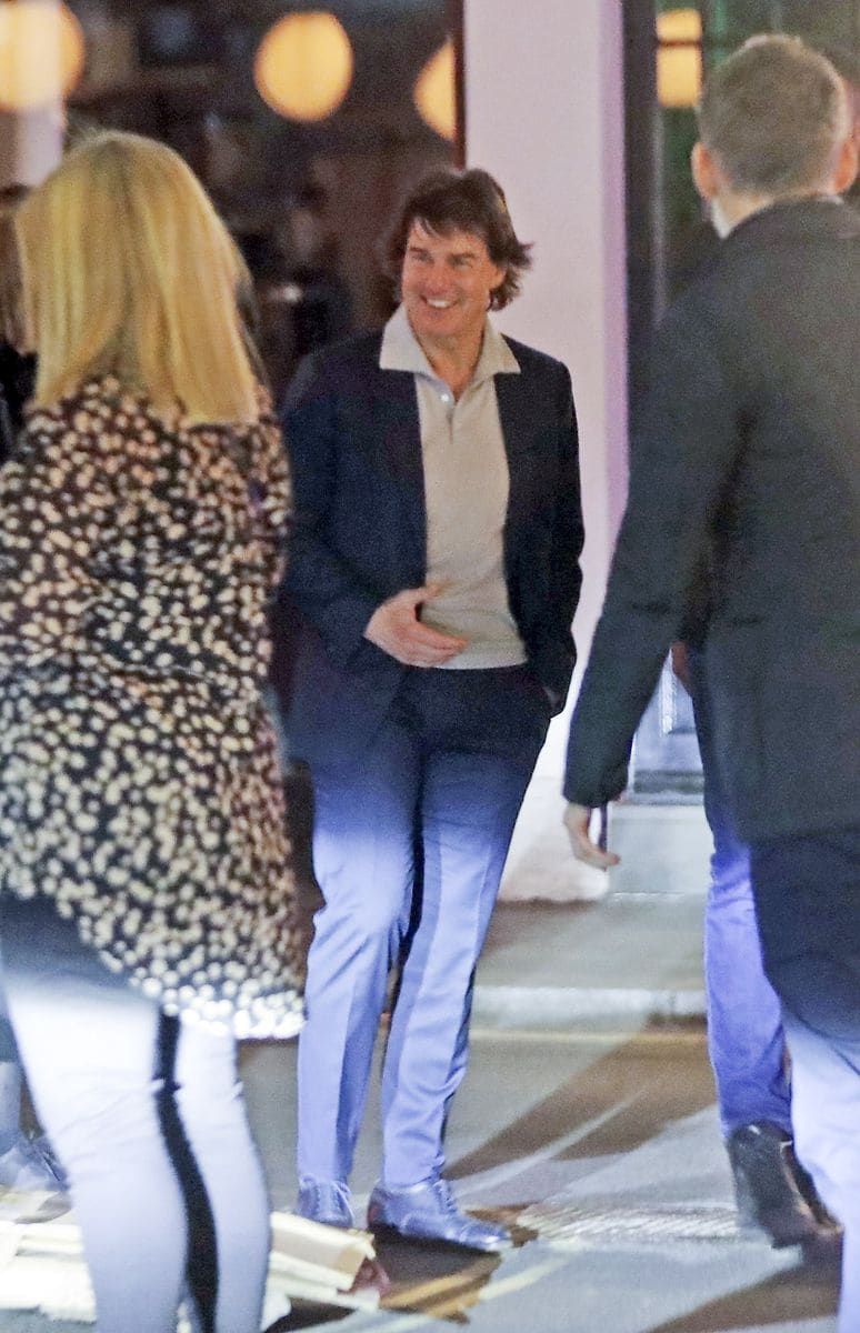 Tom Cruise and Ana de Armas during a night out in London together.