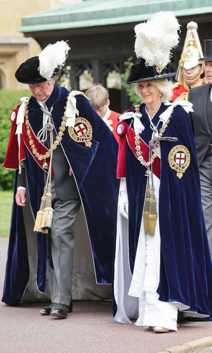 During the service on June 13, the Duchess of Cornwall was installed as a Royal Lady of the Order of the Garter.