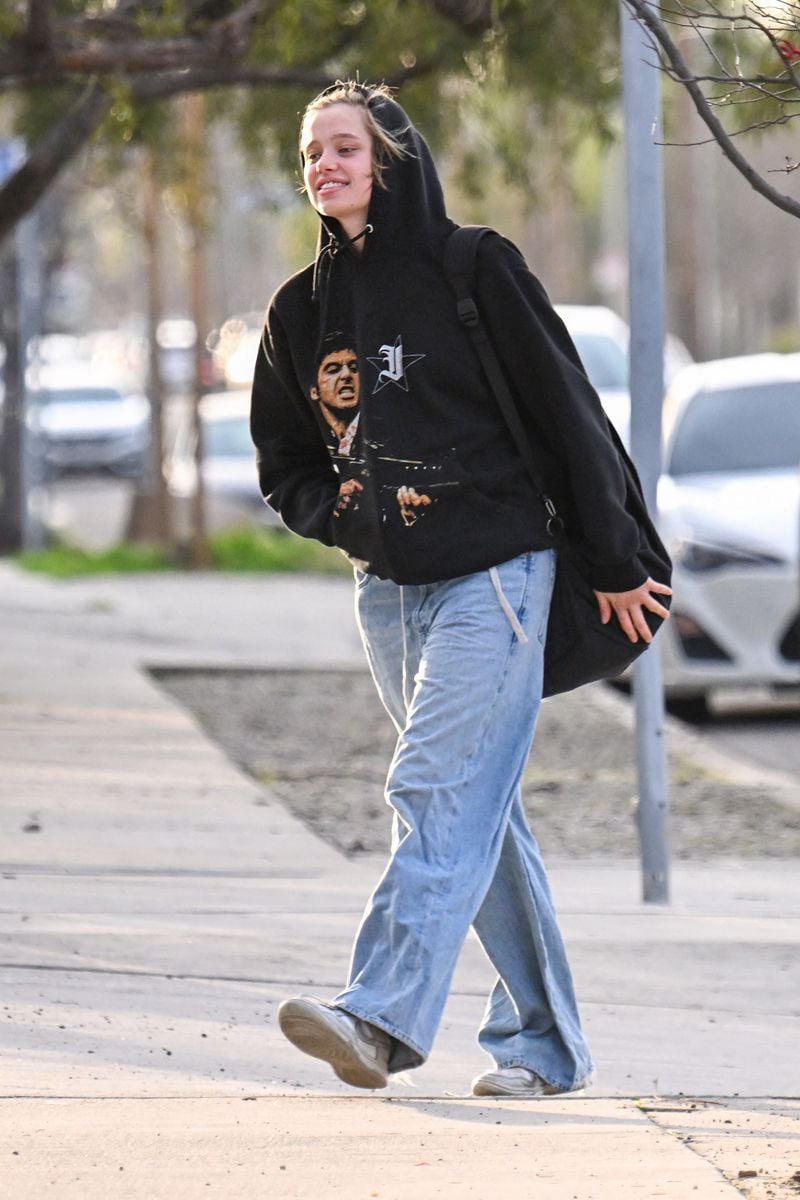 Shiloh Nouvel Jolie was spotted making her way to a dance class in Studio City