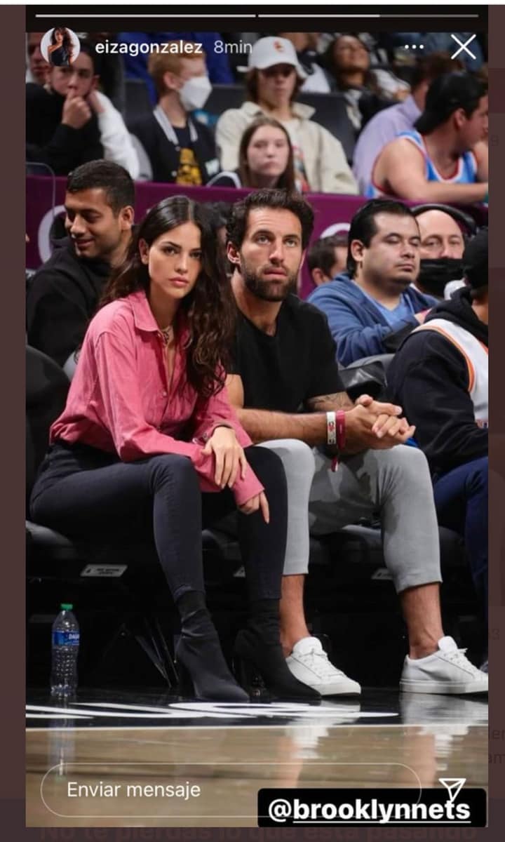 Eiza González and Paul Rabil basketball game