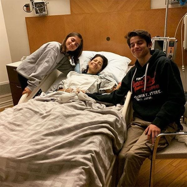 Isabela Moner and her brother Jared with mom Katherine