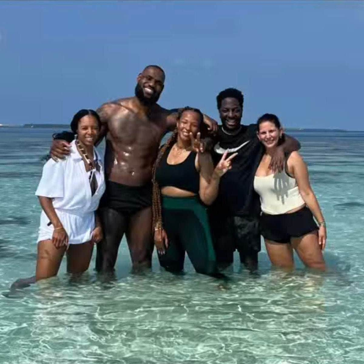 Lebron beach best sale