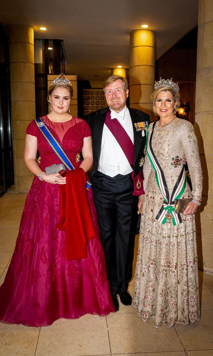 Princess Catharina Amalia (pictured in Jordan in 2023) is first in line to the Dutch throne