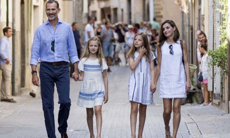 Spanish royals on vacation