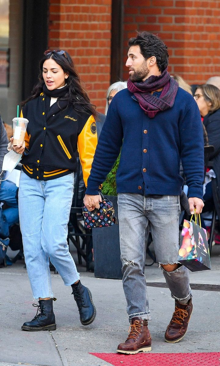 Eiza Gonzalez and boyfriend Paul Rabil go on a chilly stroll through NYC