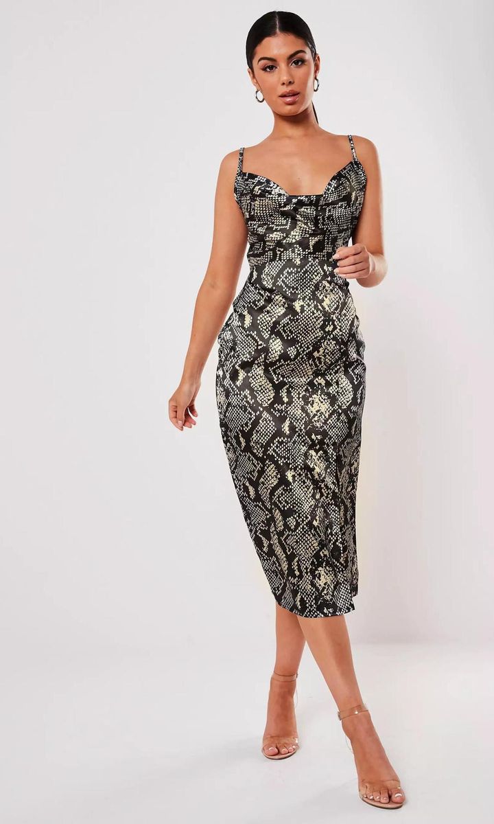 Dress in snake print