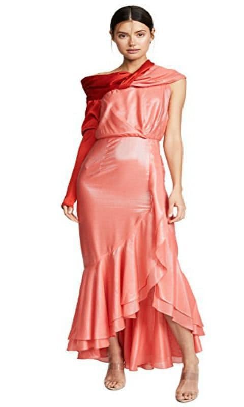 Eden Asymmetric Drape Gown by Hellessy