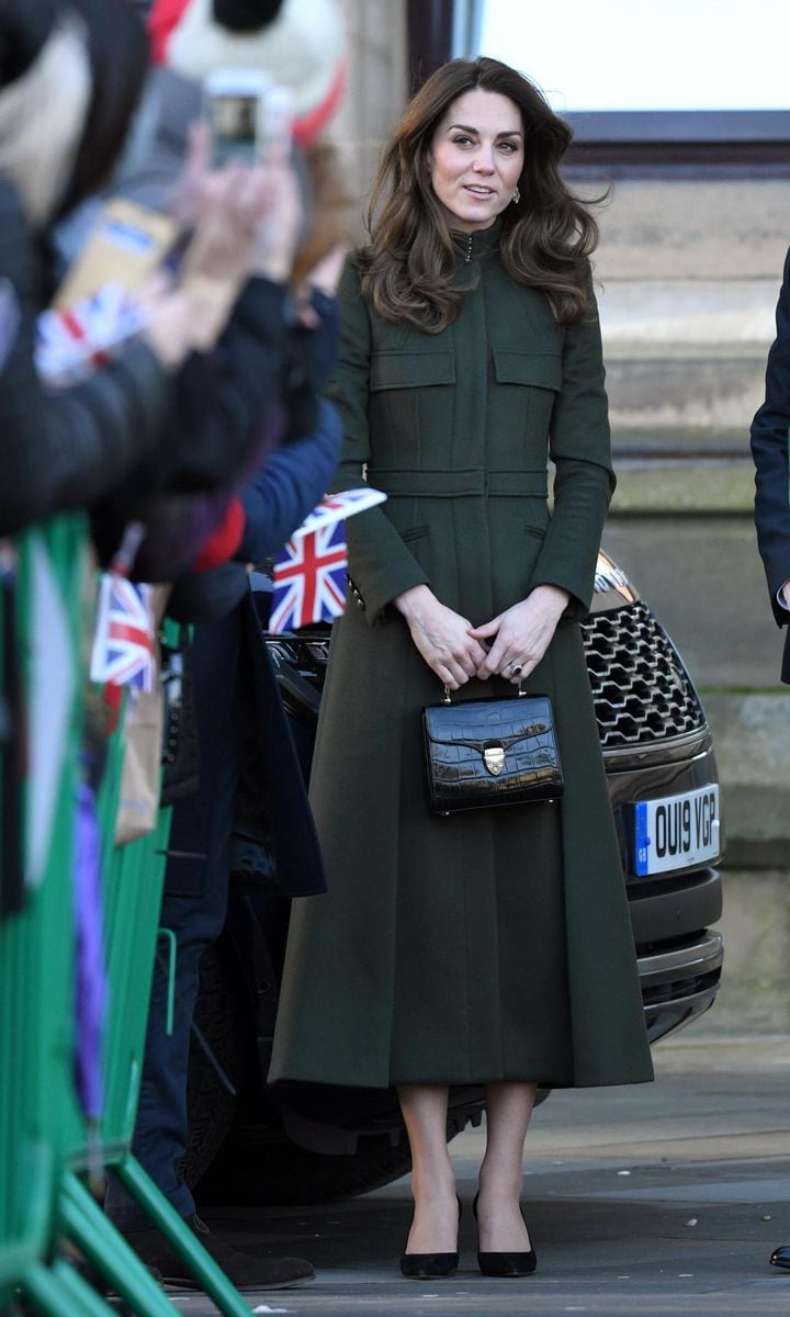 Kate Middleton in Alexander McQueen during visit to Bradford, England