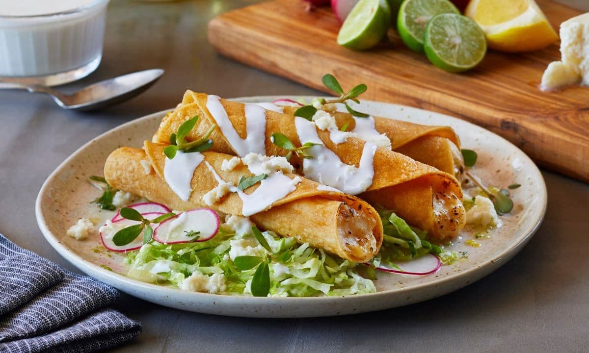 Celery Root and Potato Taquitos recipe