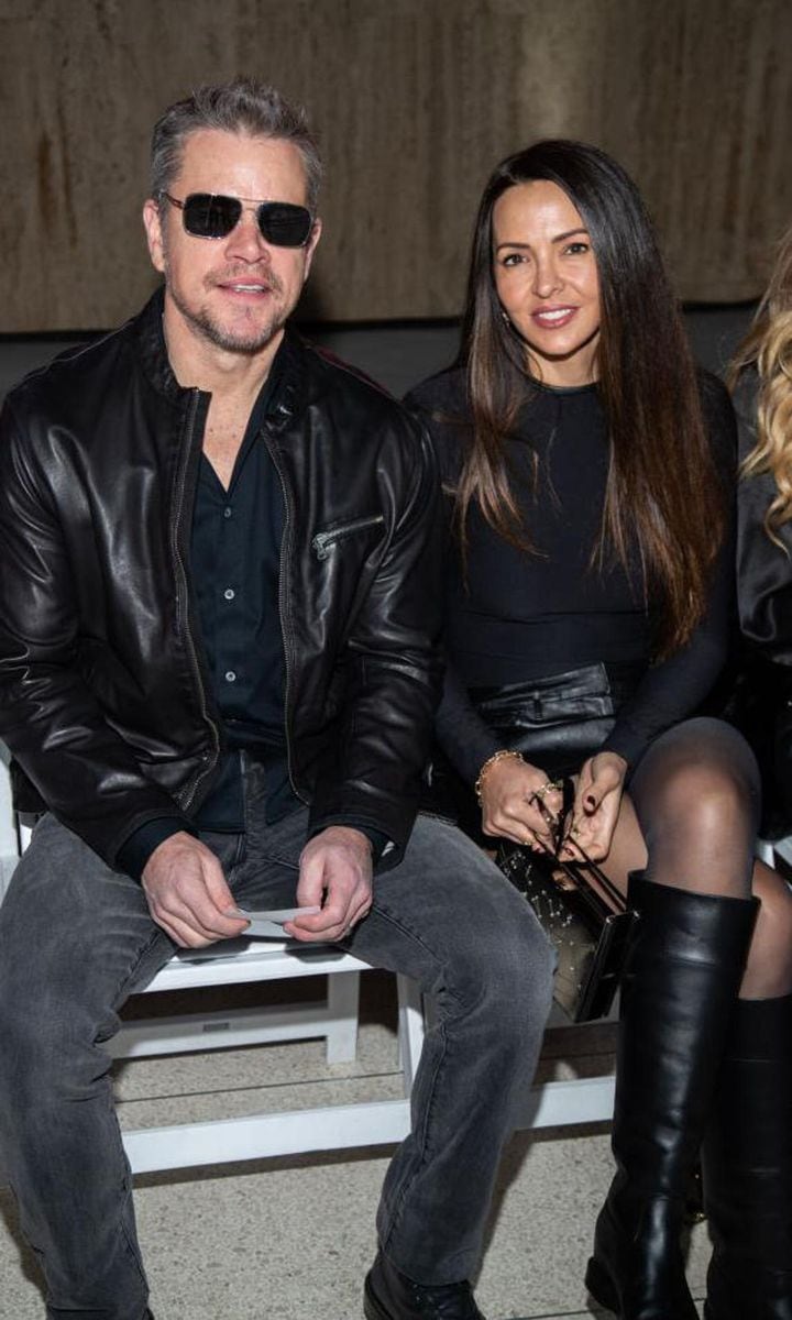 Matt Damon and Luciana Barroso