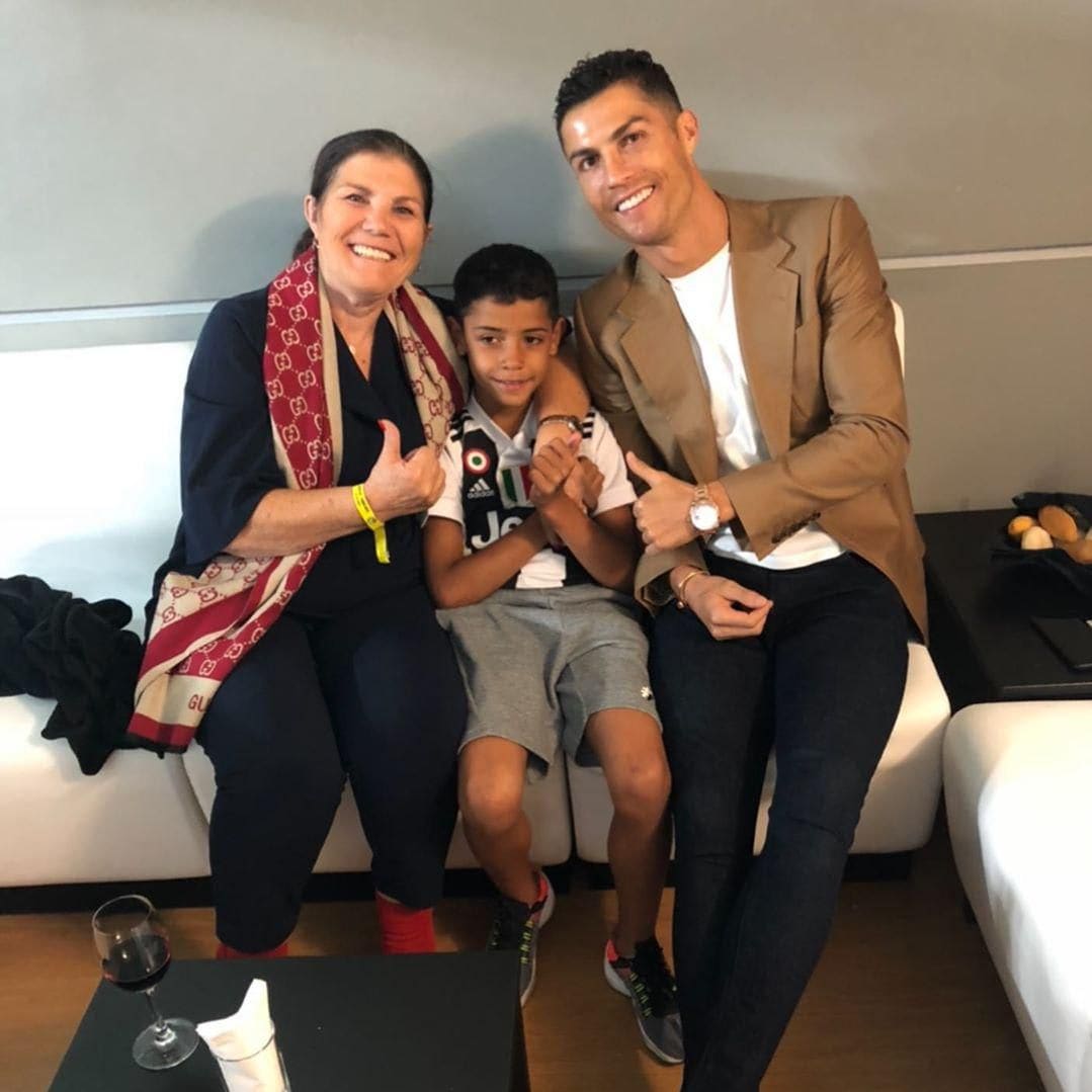 Cristiano Ronaldo and his mom, Dolores Aveiro