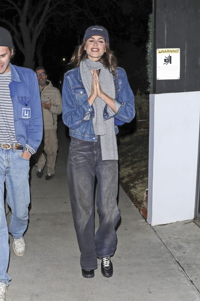 Kaia Gerber and Lewis Pullman in LA. 