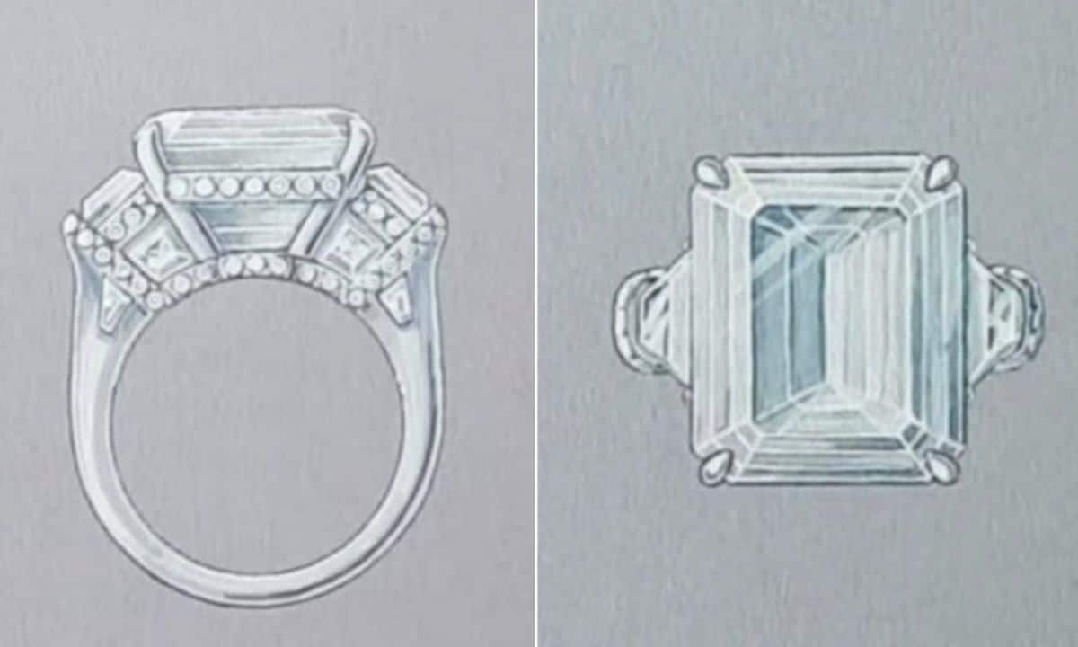 Paris Hilton's engagement ring.
