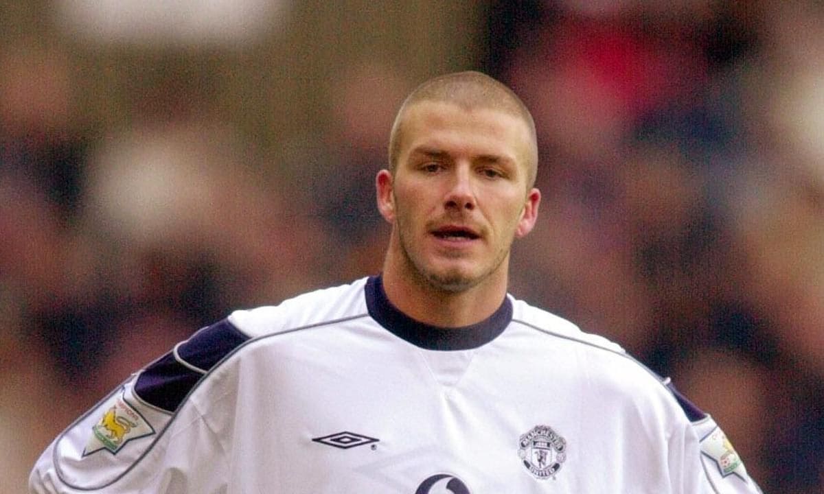 Villa v Man Utd David Beckham