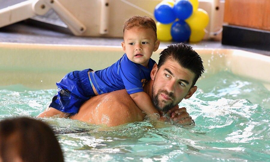 Boomer Phelps went for a swim with his father, Olympic champion Michael Phelps, during a "Huggies Little Swimmers Swim Class" on August 21 in New York City.
Photo: Dia Dipasupil/Getty Images for Huggies