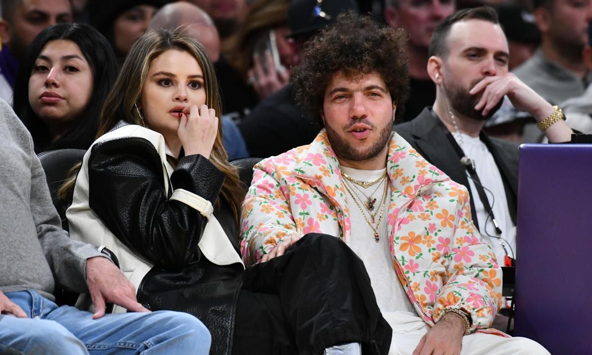 Celebrities At The Los Angeles Lakers Game