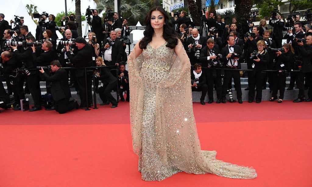 Indian actress Aishwarya Rai dazzled on the carpet in a cape dress at the <i>Slack Bay</i> red carpet.
<br>
Photo: WireImage