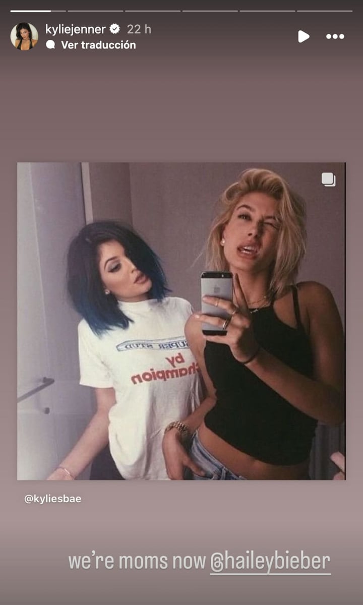 Kylie Jenner shares throwback with Hailey Bieber