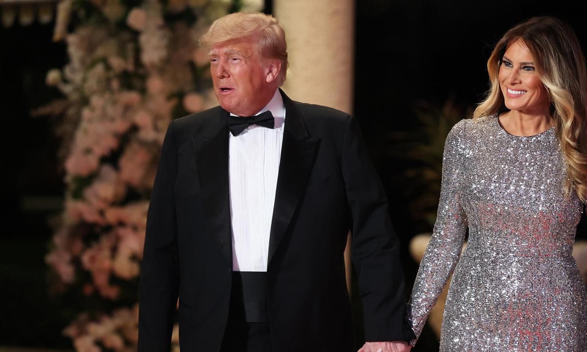 Donald Trump Addresses The Press On New Years Eve At Mar A Lago Mansion