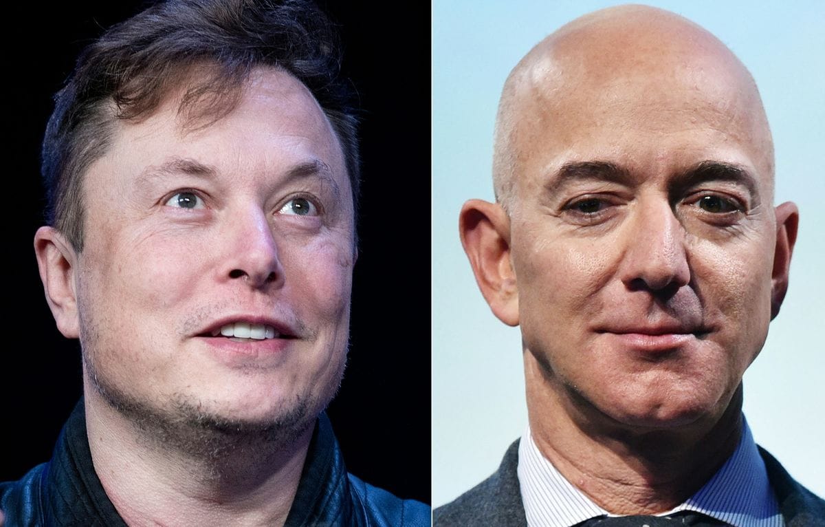 Elon Musk and Jeff Bezos