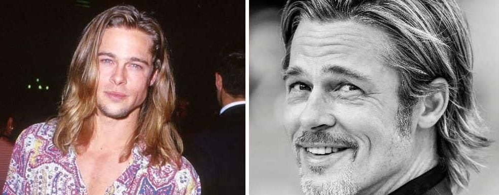 Brad Pitt 1990s vs 2019