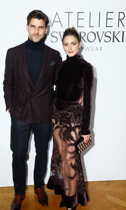 Olivia Palermo and husband Johannes Huebl had a fancy date night at the the Swarovski Eyewear dinner at Hotel Crillon.
Photo: Getty Images