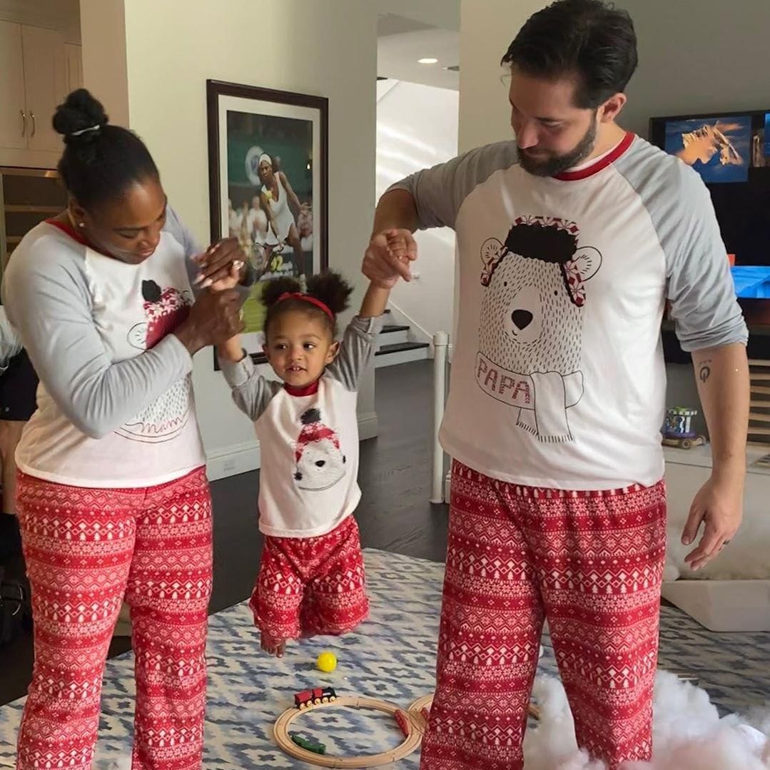 Serena Williams daughter's matching pajamas