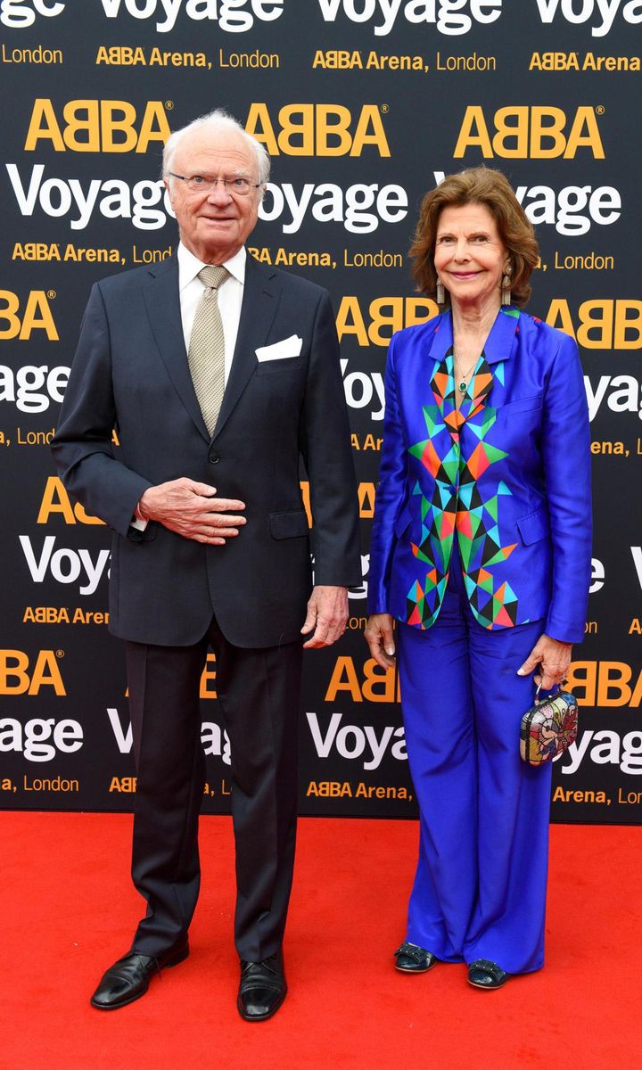 The King and Queen of Sweden attended the first performance of "ABBA Voyage" on May 26