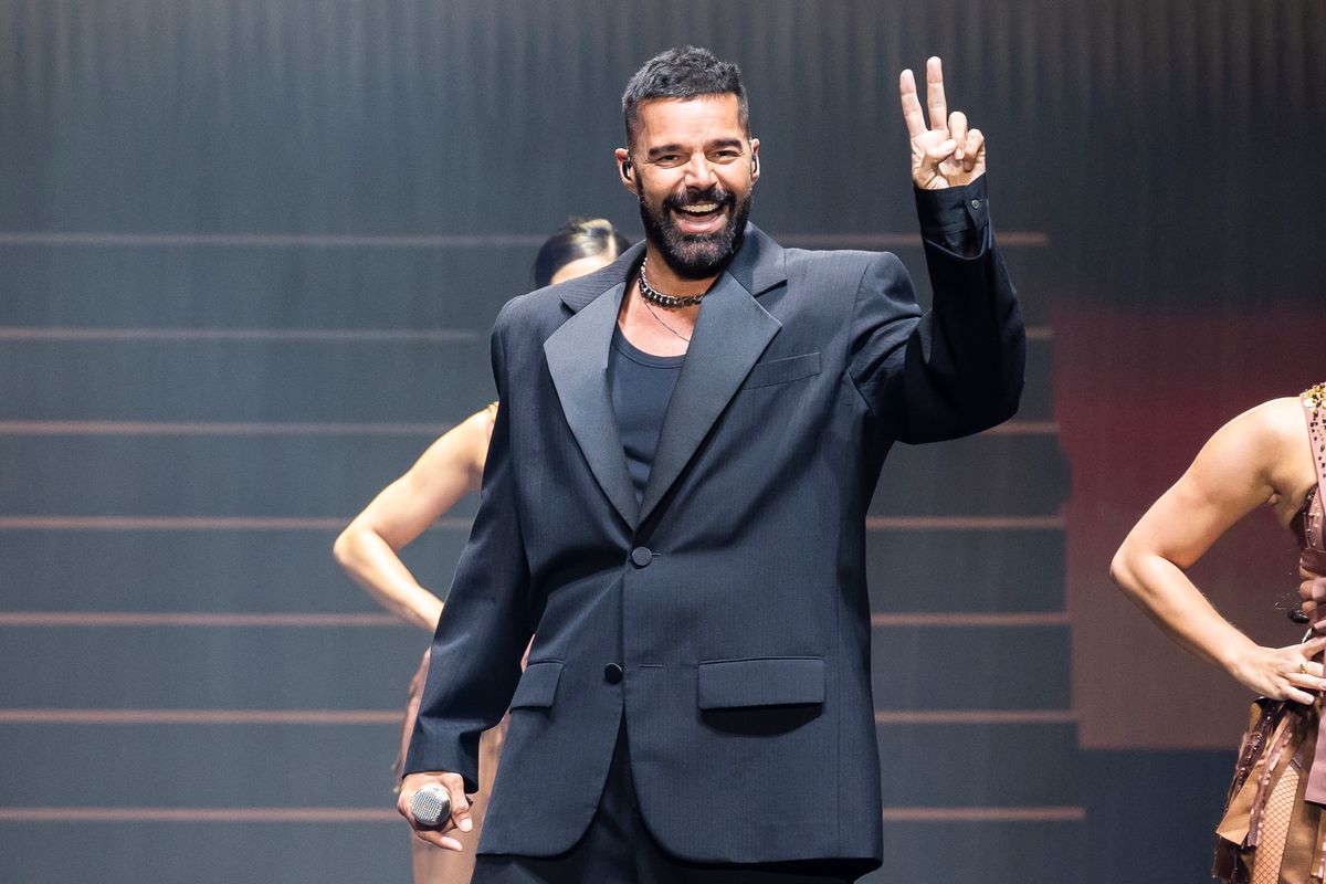  Ricky Martin performs in concert at Coliseum A Coruna on July 9, 2024 in A Coruna, Spain. (Photo by Cristina Andina/Redferns)