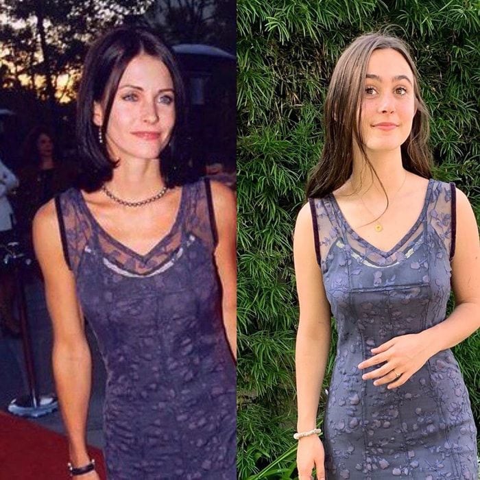 Courteney Cox and Coco Arquette twins